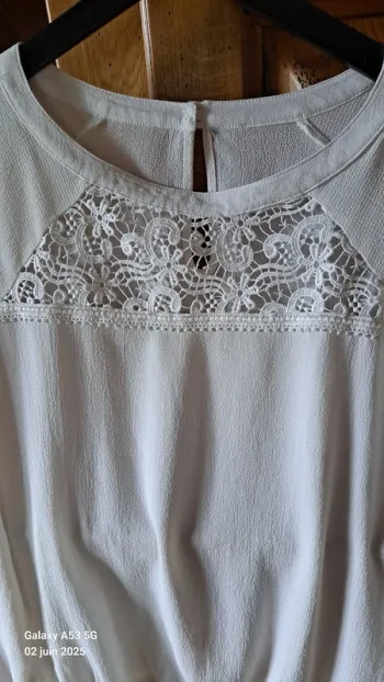 Blouse blanche très peu portée