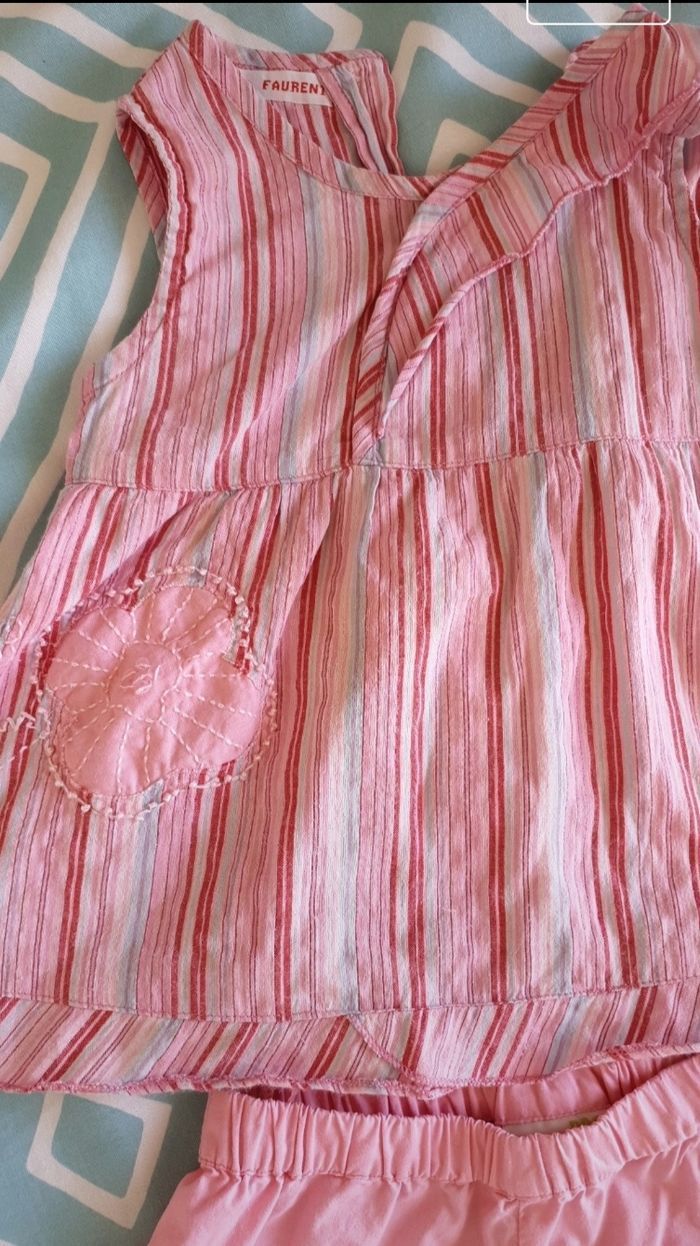 Ensemble short débardeur dpam 18mois - photo numéro 3