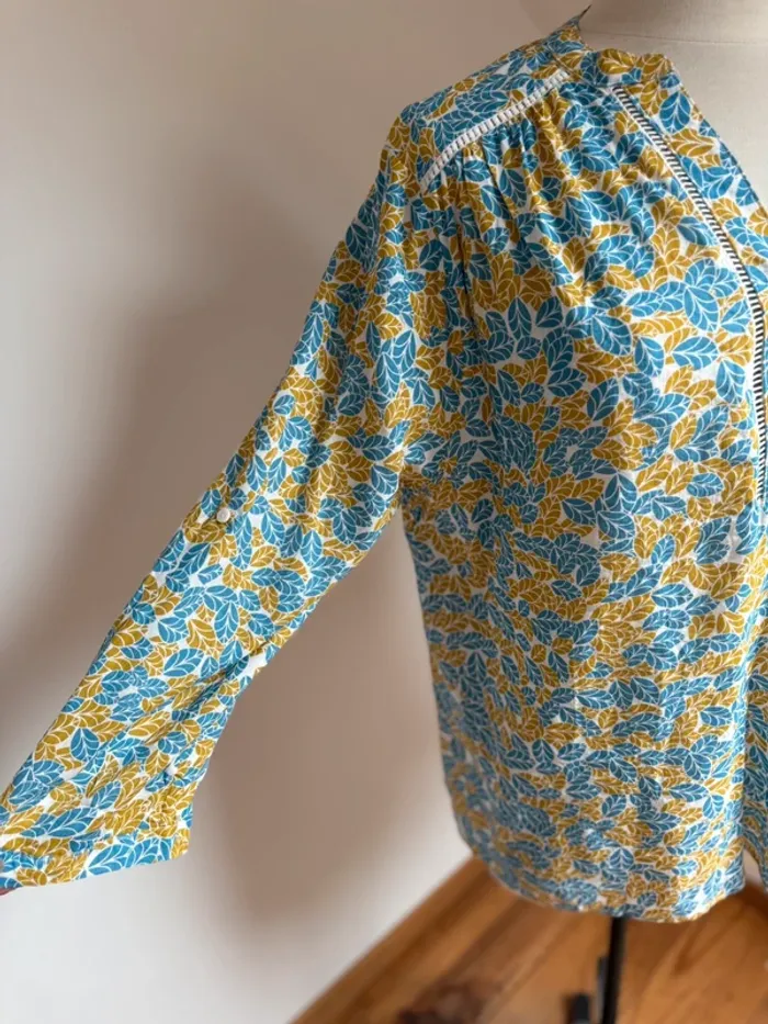 Superbe blouse neuve fluide fleurie en coton et viscose Season neuve 🌸 44 XXL - photo numéro 3