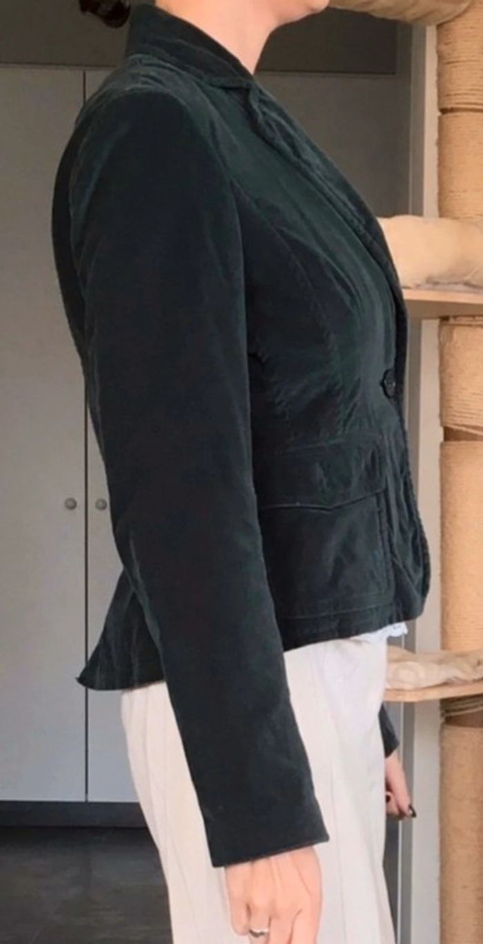 Blazer Tally Weijl en velours vert canard taille 38 bon état - photo numéro 12