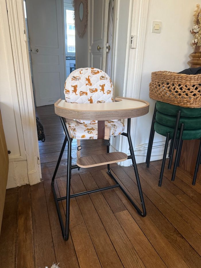 Chaise haute bébé Charlie Crane - Tibu noyer - Set complet - photo numéro 5