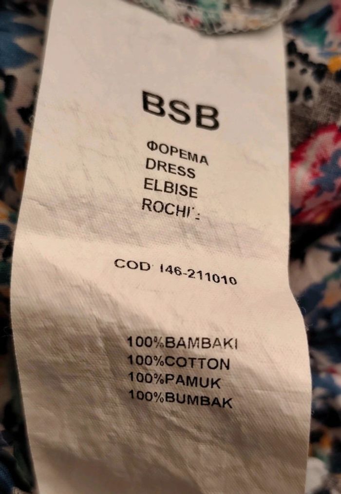 Robe imprimée fleurie manches bouffantes T L BSB jeans - photo numéro 14
