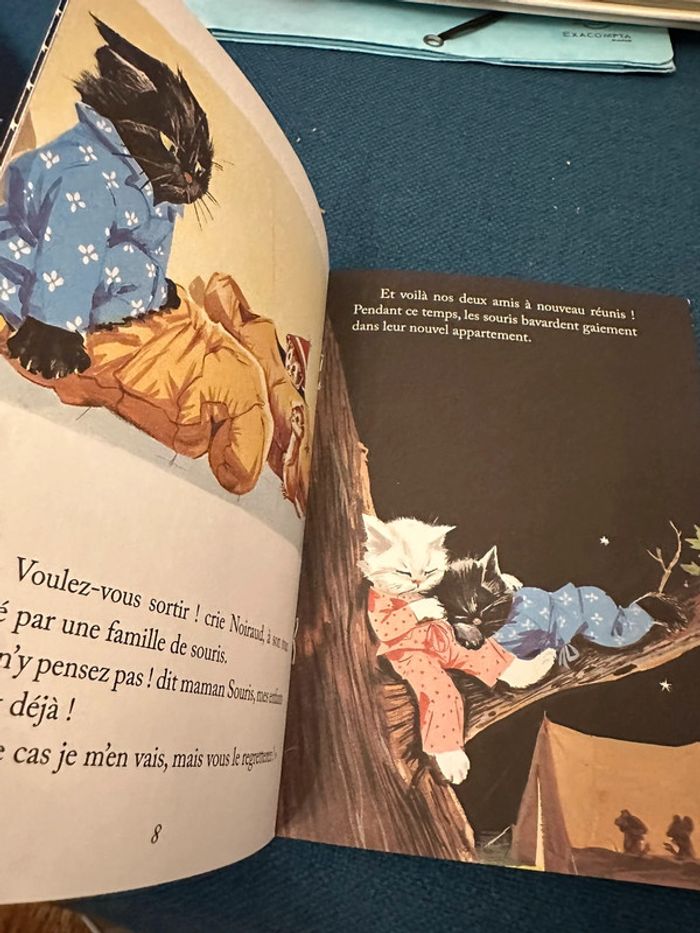 Album Pouf et Noiraud campeurs Pierre Probst (auteur Caroline) Petit livre d’argent - photo numéro 4