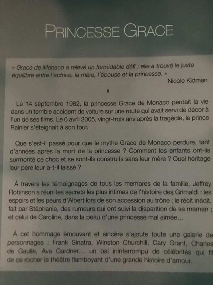 Livre Princesse Grâce - photo numéro 3