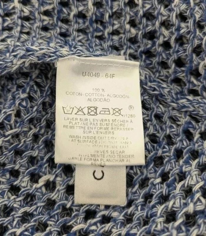 Pull bleu ajouré 100% coton - Caroll - taille 42 - photo numéro 5