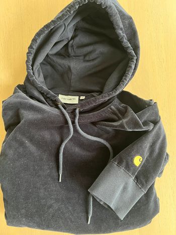 sweat carhartt velours bleu marine