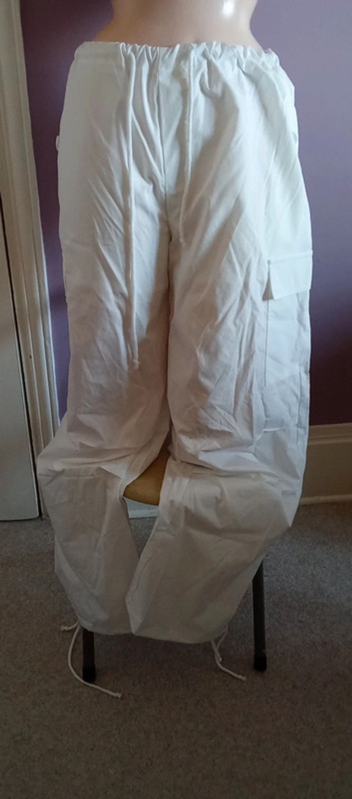Pantalon blanc avec poches - Shein - Taille M