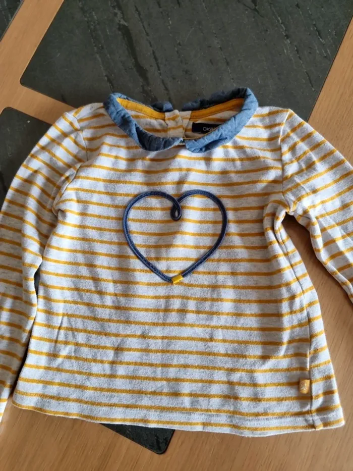 T-shirt manches longues okaïdi 3 ans - photo numéro 2