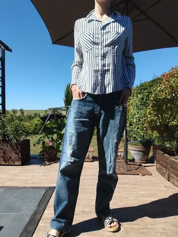 Pantalon droit med rise Bolton T42/44 - Lee Cooper [modèle LC110B] - photo numéro 4