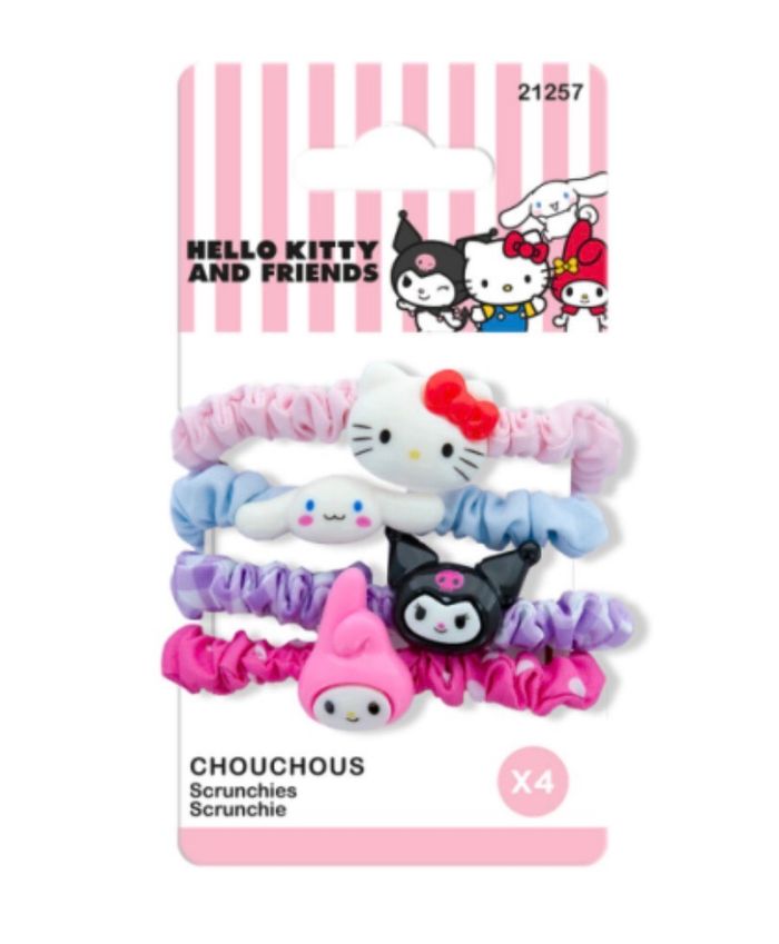 Lot 4 chouchou + 1 Pince Kuromi / Hello Kitty - photo numéro 2