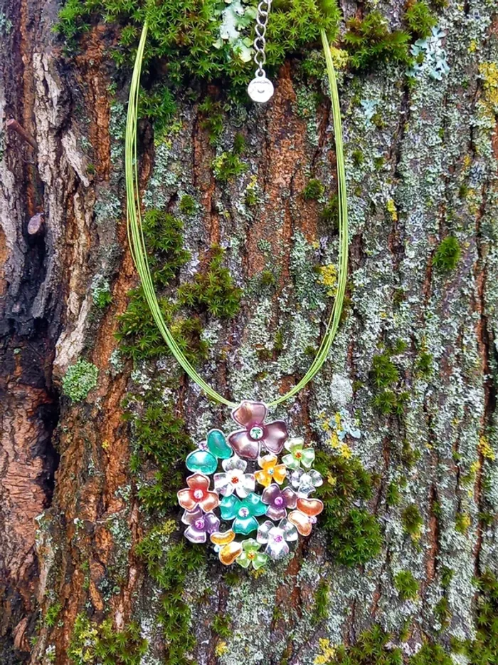 Collier vintage floral ikita - photo numéro 6