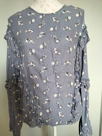 Haut femme Blouse chemisier imprimé lapin