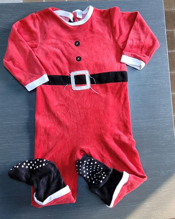Pyjama 1 pièce garçon Noël antidérapant - photo numéro 1