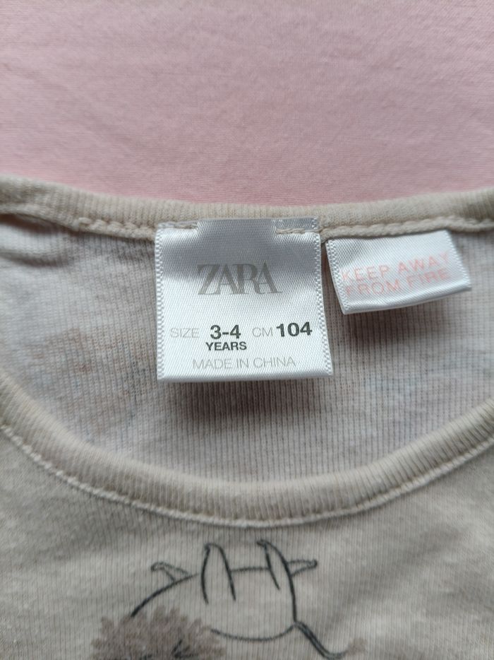 Pijama mixte Zara beige chats 104 cm - photo numéro 3