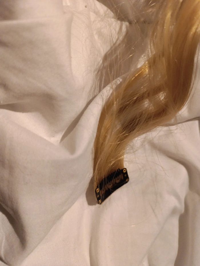 Extension mèche de cheveux blonde - photo numéro 5