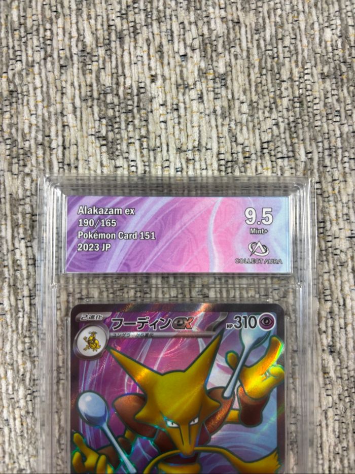 Carte Pokémon Japonaise Alakazam EX 190/165 Gradée Collect Aura 9.5 - photo numéro 2