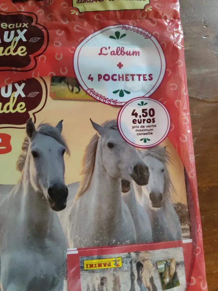 Album panini les plus chevaux+ 4 pochettes - photo numéro 3