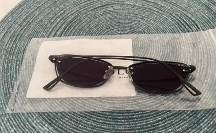 Bolon lunettes de soleil rondes noires, neuf avec étiquette vert, polarisée - photo numéro 2