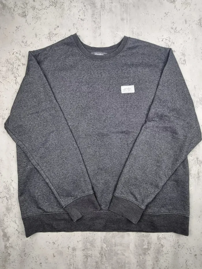 Pull col rond Eddie Bauer gris – Taille XXL Homme - photo numéro 3