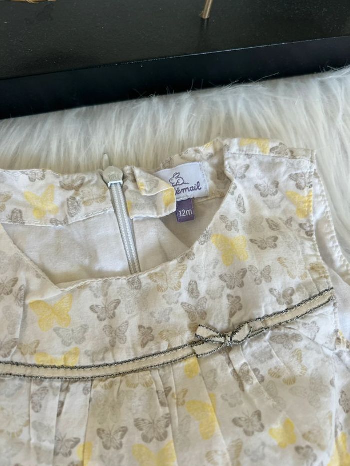 Très belle robe papillons 🥰 taille 12 mois coudemail - photo numéro 2
