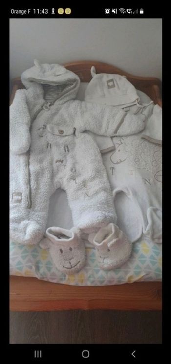 Combinaison pilote et son pyjama mixte 3 mois