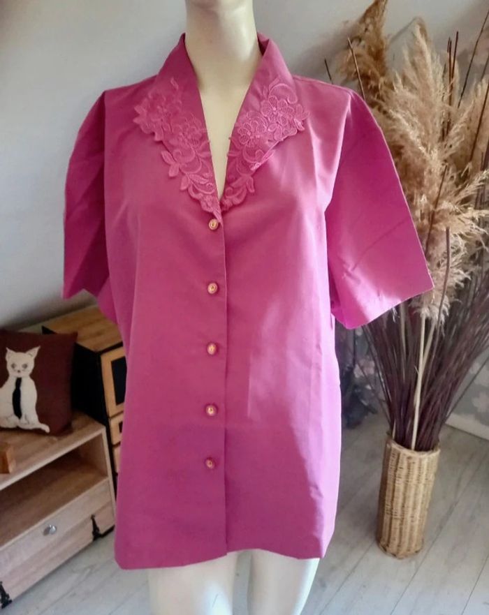 Joli chemisier/broderie taille 58 - photo numéro 4