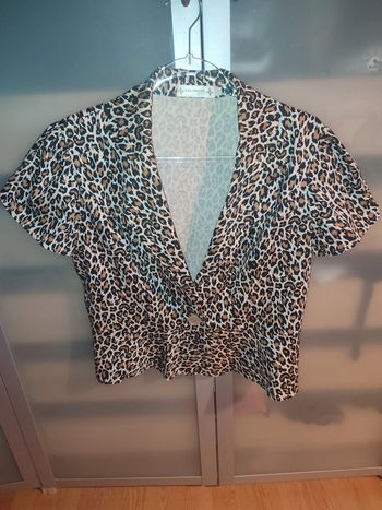 Blazer léopard manches courtes taille 40 / L Lulumary