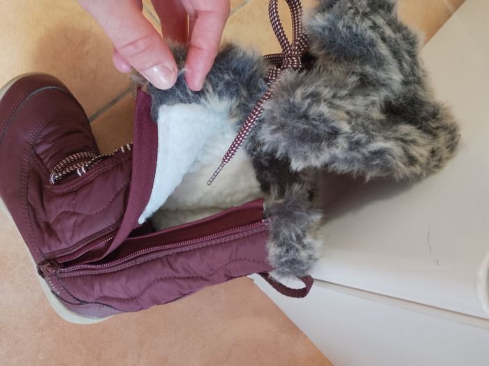 Boots Quechua polaire Mauve taille31