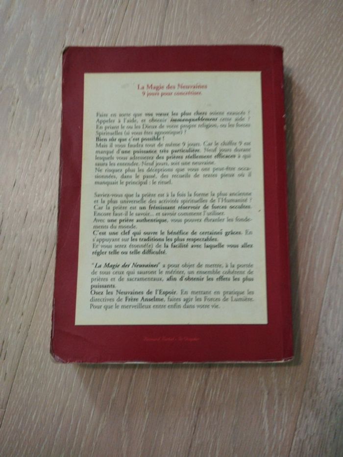 Livre la magie des neuvaines Frère Anselme - photo numéro 2