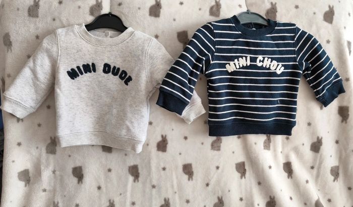 Lot 2 pull garçon 3 mois