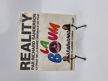 Vinyle 45 tours La Boum : Reality par Richard Sanderson (bande Originale du Film) avec fourreau