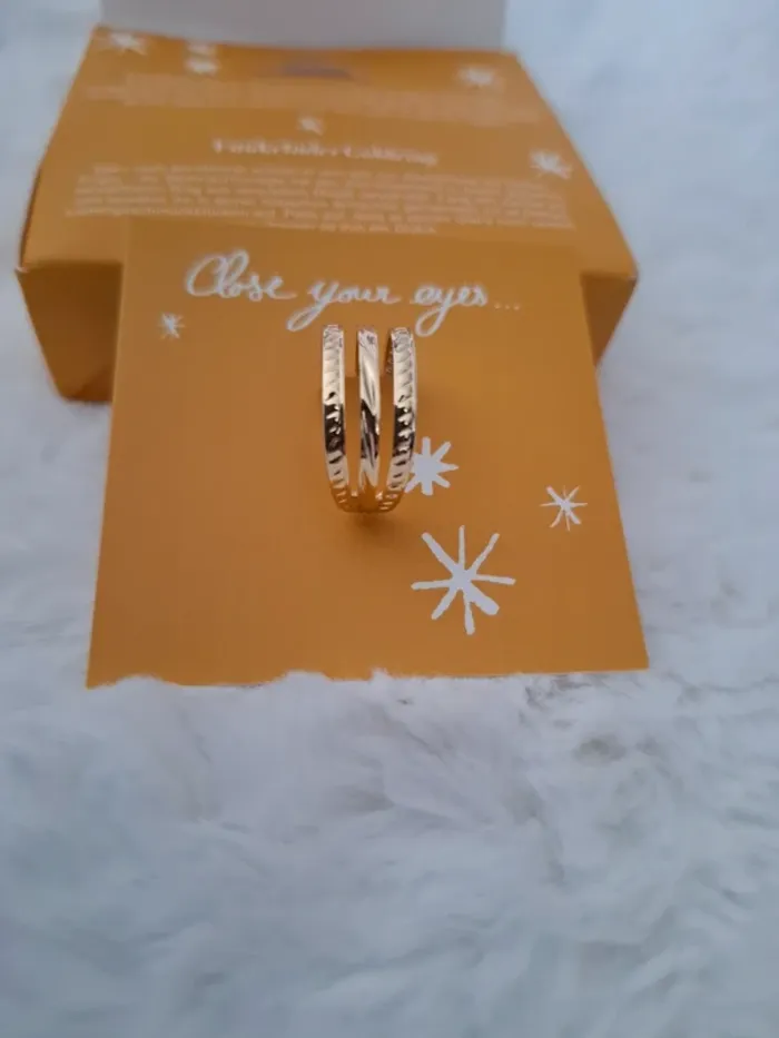 Bague dorée étincelante Make a Wish - photo numéro 7