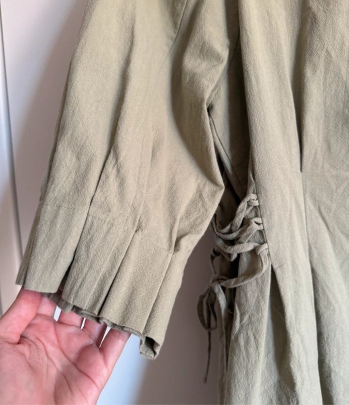 Robe courte kaki - Zara - photo numéro 6