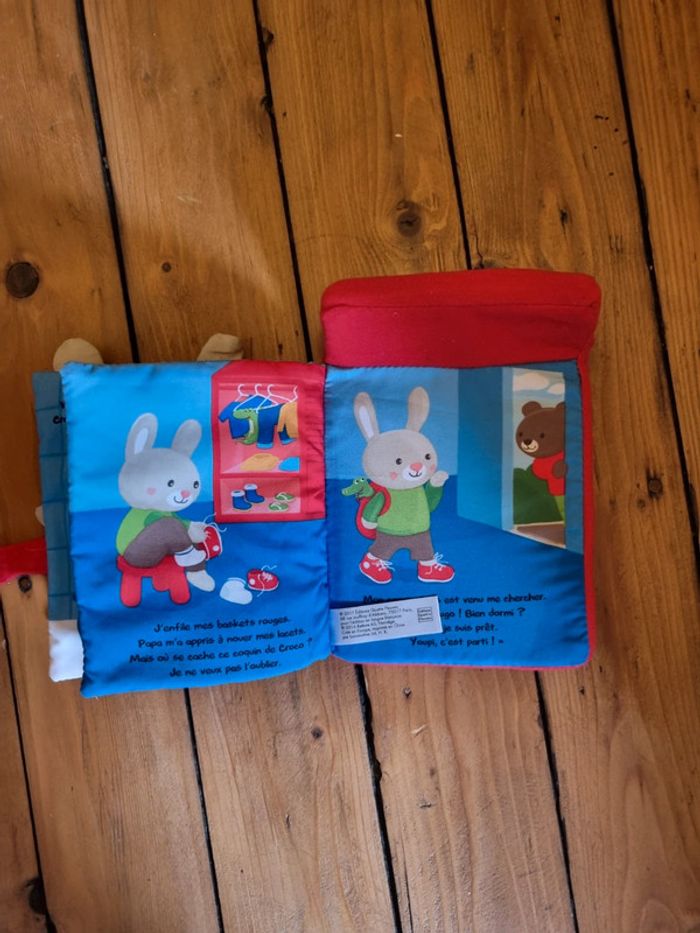 Livre avec doudou / peluche bonjour mon trésor - photo numéro 5