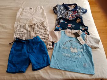 lot de vêtements été garçon taille 6 mois