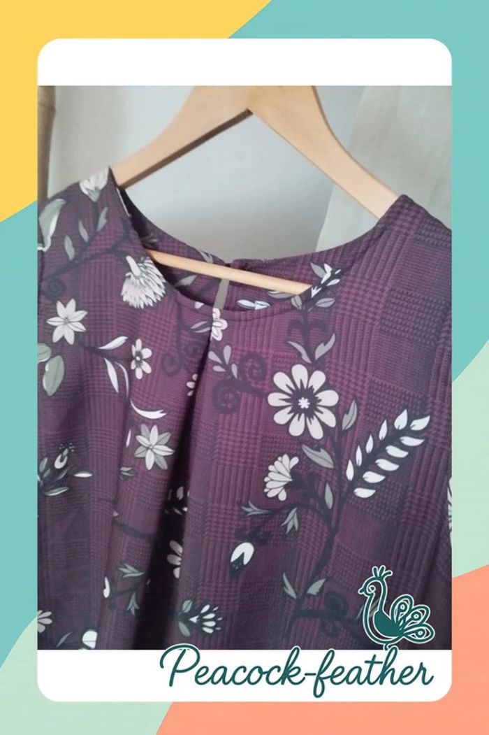 Robe droite bordeaux cem TU - photo numéro 2