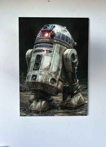 Poster métallique 30cm x 42cm Starwars + aimant mural fourni.