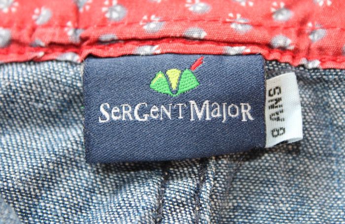 Jupe en jean Sergent Major - Détails rouges - Taille 8 ans - photo numéro 3