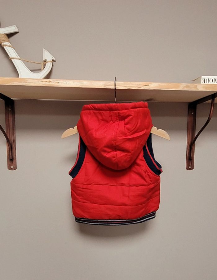 Blouson sans manches bucheron rouge Tom&Kiddy - photo numéro 2
