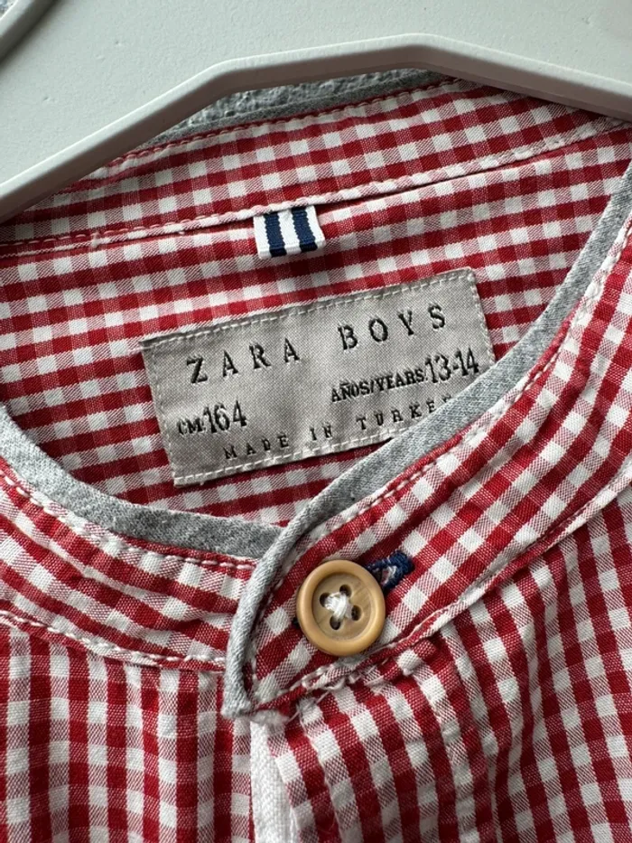 chemise a carreaux ~ zara ~ taille 13/14 ans - photo numéro 4
