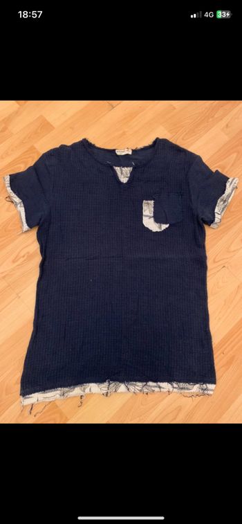 Te shirt marine taille L