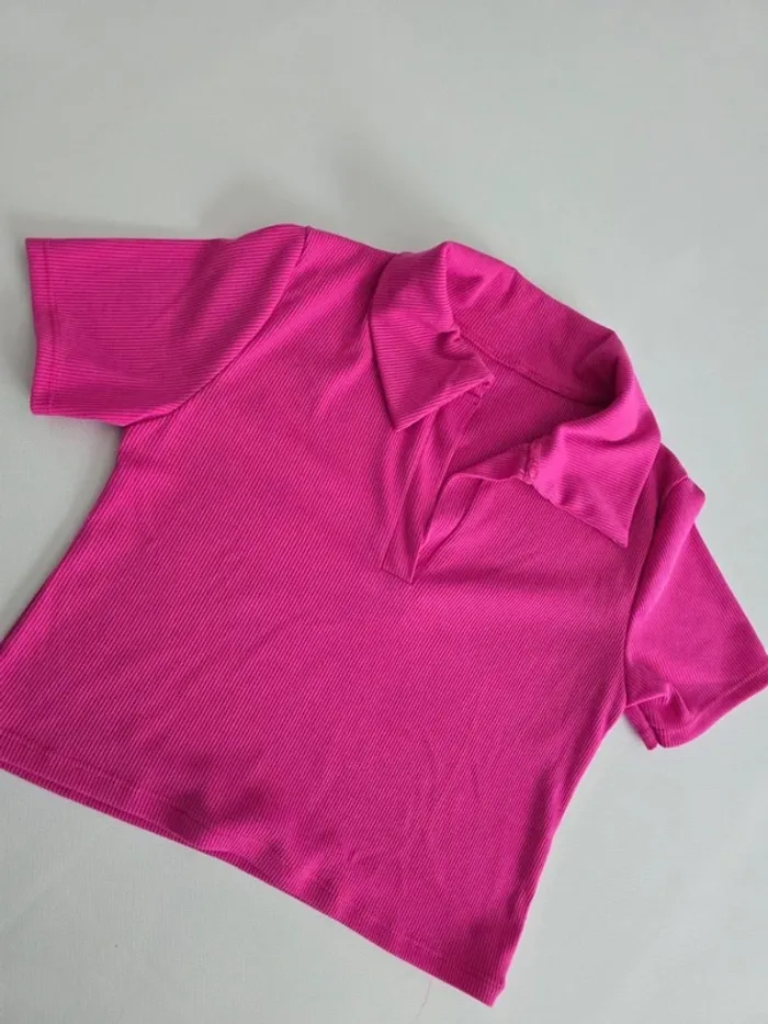 Tee shirt court rose fushia - photo numéro 2
