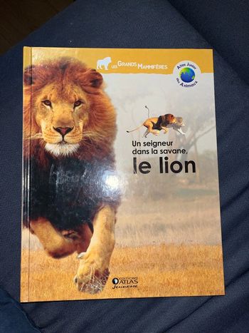 Livre pour enfants sur les animaux le lion