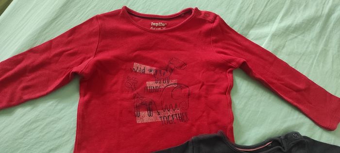 Lot 2 t-shirts Lupilu 86-92 cm - photo numéro 2