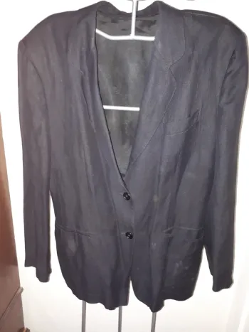 Veste lin noir 40