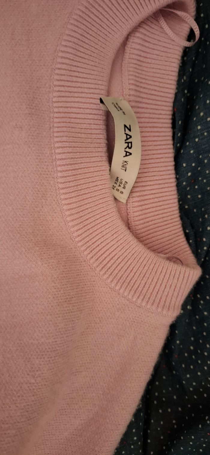 Pull court rose T.36 Zara - photo numéro 8