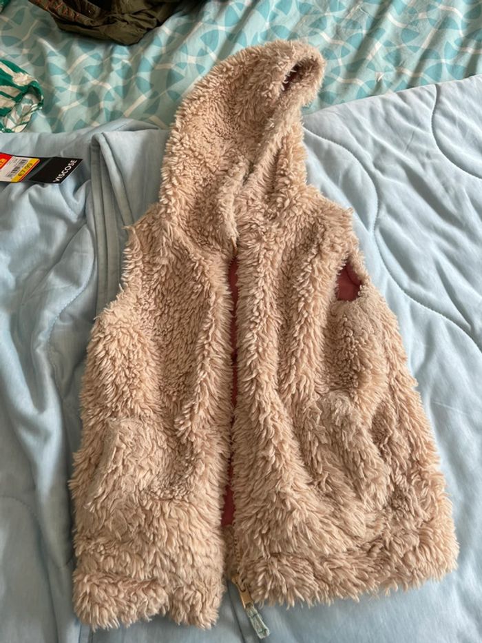 Gilet poilu sans manches 3-4ans - photo numéro 2