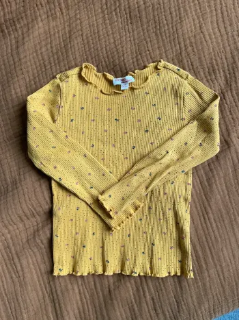 Haut côtelé jaune du pareil au même 4 ans