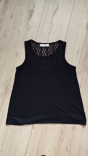 Débardeur noir dentelle Cache Cache 36 S Taille 0