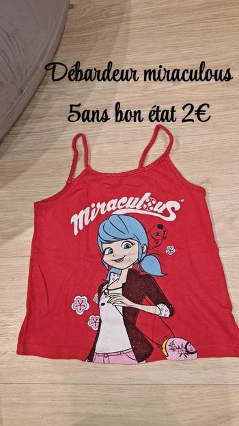 Débardeur miraculous 5ans
